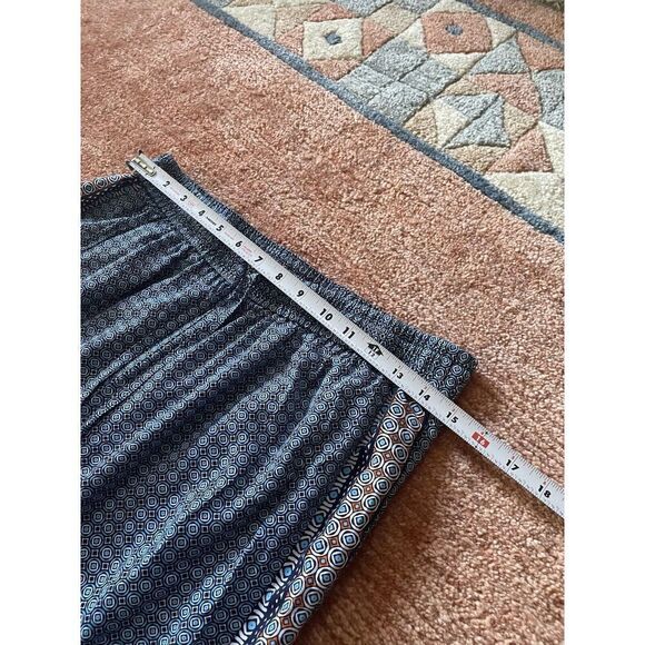 Crown Ivy Pants M PocketsPull On Colorful Paisley Lined Wide Leg Palazzo Boho - Picture 4 of 10